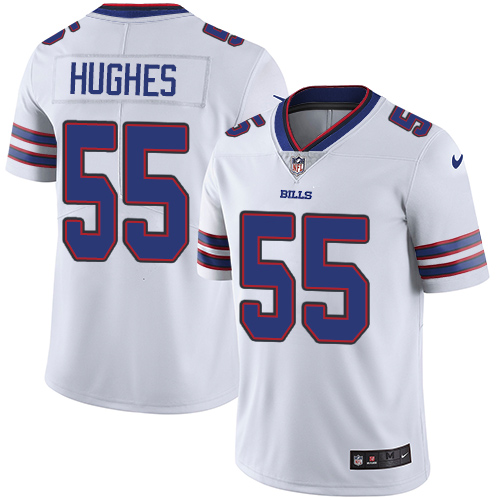 2019 men Buffalo Bills #55 Hughes white Nike Vapor Untouchable Limited NFL Jersey->buffalo bills->NFL Jersey